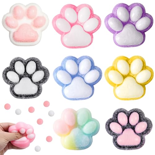 Squeeze Spielzeug,8 Stück Cat Paw Squeeze Toy,Katzenpfoten Squishy,Süße Weiche Katzenpfoten Quetschspielzeuge,Cat Paw Anti Stress Bälle,für Katzenliebhaber,Kinder,Erwachsene Squeeze Spielzeug,8 Stück Cat Paw Squeeze Toy,Katzenpfoten Squishy,Süße Weiche Katzenpfoten Quetschspielzeuge,Cat Paw Anti Stress Bälle,für Katzenliebhaber,Kinder,Erwachsene von HIQE-FL