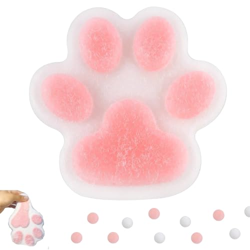 Squeeze Spielzeug,Cat Paw Squeeze Toy,Katzenpfoten Squishy,Süße Weiche Katzenpfoten Quetschspielzeuge,Cat Paw Squishy Toy,Anti Stress Spielzeug,für Katzenliebhaber,Kinder,Erwachsene von HIQE-FL