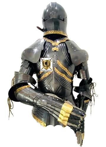 HISTORIC HANDICRAFT 18GA Steel Gothic Armor Suit Half Armor Wearable Armor Costume Sca Armor Cosplay Armor Larp Armor Halloween Costume von HISTORIC HANDICRAFT