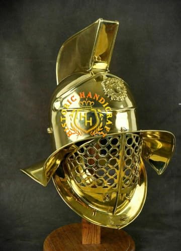 HISTORIC HANDICRAFT Halloween Gladiator Helm Ritter Murmillo Helm Murmillo Rüstung Römischer Helm SCA LARP Mittelalter Medusa Helm von HISTORIC HANDICRAFT