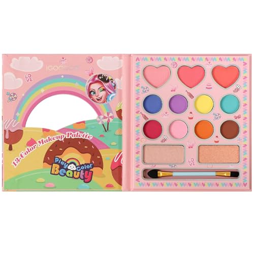 HISUNBEN Kinderschminke, 13 Farben Kinderschminke Set Mädchen, Waschbares, Sicheres und Ungiftiges Schminkset, Geeignet für Weihnachten, Geburtstag, Karnevalsgeschenke für Kinder HISUNBEN Kinderschminke, 13 Farben Kinderschminke Set Mädchen, Waschbares, Sicheres und Ungiftiges Schminkset, Geeignet für Weihnachten, Geburtstag, Karnevalsgeschenke für Kinder von HISUNBEN