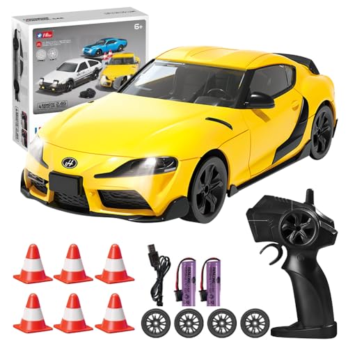 HIULLEN 1:24 Mini Ferngesteuertes Auto, Desktop RC Drift Car, 2,4Ghz 4WD Rennauto Ferngesteuertes mit LED-Leuchten, 18 km/h Spielzeugauto RC Car Geschenk für Kinder Erwachsene ab 6 7 8+ Jahren HIULLEN 1:24 Mini Ferngesteuertes Auto, Desktop RC Drift Car, 2,4Ghz 4WD Rennauto Ferngesteuertes mit LED-Leuchten, 18 km/h Spielzeugauto RC Car Geschenk für Kinder Erwachsene ab 6 7 8+ Jahren von HIULLEN