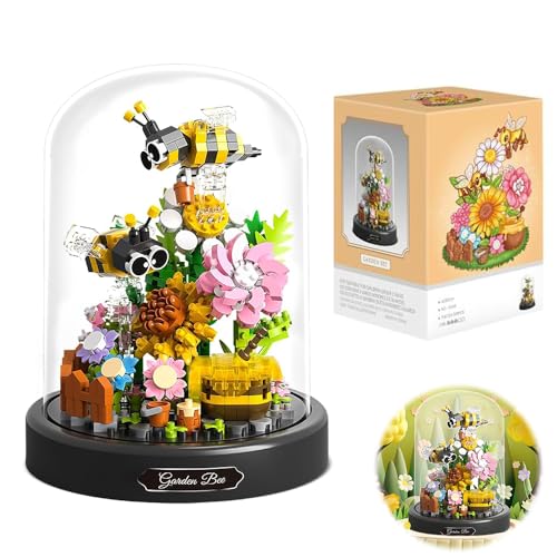 HIULLEN 588 Stück Blumen Bausteine Set, Biene Blumen Micro Mini Baustein Set, Blumen Insekten klemmbausteine mit Staubdichte Kuppel Und Sockel Geschenke für Kinder Erwachsene Freundin HIULLEN 588 Stück Blumen Bausteine Set, Biene Blumen Micro Mini Baustein Set, Blumen Insekten klemmbausteine mit Staubdichte Kuppel Und Sockel Geschenke für Kinder Erwachsene Freundin von HIULLEN