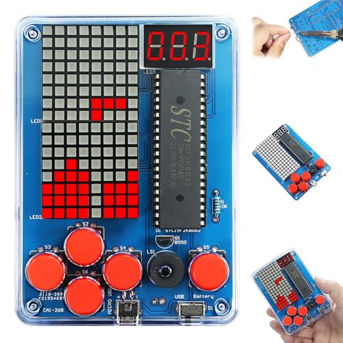 HIULLEN DIY SpielekonsoleLöten Elektronik Baukasten, DIY-Spielkonsolen-Handset mit Acrylgehäuse, Handheld Game Console,Lötübungsset für Löten Erwachsene und Wissenschaft Bildung Spaß Löten Lernen Set HIULLEN DIY SpielekonsoleLöten Elektronik Baukasten, DIY-Spielkonsolen-Handset mit Acrylgehäuse, Handheld Game Console,Lötübungsset für Löten Erwachsene und Wissenschaft Bildung Spaß Löten Lernen Set von HIULLEN
