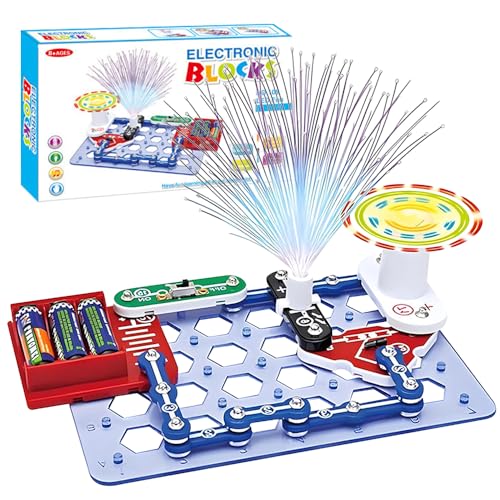 HIULLEN Elektrobaukasten für Kinder, Elektronik Bausatz Spielzeug, Experimente für Kinder ab 6, Elektronik Baukasten Kinder Experimente zu Stromkreisen mit Lichtwellenleiter-Baum und Lüfter HIULLEN Elektrobaukasten für Kinder, Elektronik Bausatz Spielzeug, Experimente für Kinder ab 6, Elektronik Baukasten Kinder Experimente zu Stromkreisen mit Lichtwellenleiter-Baum und Lüfter von HIULLEN