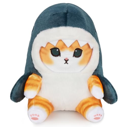 HIULLEN Katze Plüschtier, Katze Kuscheltier Stofftier, Kuscheltier Shark Katze, Süße Gebratene Garnelenkatze Spielzeug Geschenk für Kinder Mädchen Jungen Kissen Puppe HIULLEN Katze Plüschtier, Katze Kuscheltier Stofftier, Kuscheltier Shark Katze, Süße Gebratene Garnelenkatze Spielzeug Geschenk für Kinder Mädchen Jungen Kissen Puppe von HIULLEN