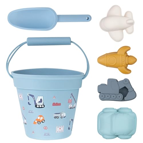 HIULLEN Sandspielzeug Set aus Silikon, 6 Stück Sandkasten Spielzeug für Kinder, Sandkasten Strand Spielzeug Silikon Eimer, Schaufel für ab 1 2 3 4 Jahre Mädchen Junge Outdoor Gartenspielzeug HIULLEN Sandspielzeug Set aus Silikon, 6 Stück Sandkasten Spielzeug für Kinder, Sandkasten Strand Spielzeug Silikon Eimer, Schaufel für ab 1 2 3 4 Jahre Mädchen Junge Outdoor Gartenspielzeug von HIULLEN