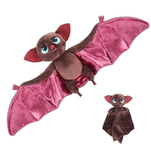 HIULLEN Transylvania Fledermaus Kuscheltier, Fledermaus Plüsch Toy, Plüsch-Puppe Stofftier Geschenk Kuschelweich geeignet für Kinder, Erwachsene, Halloween, Geburtstagsdekoration von HIULLEN