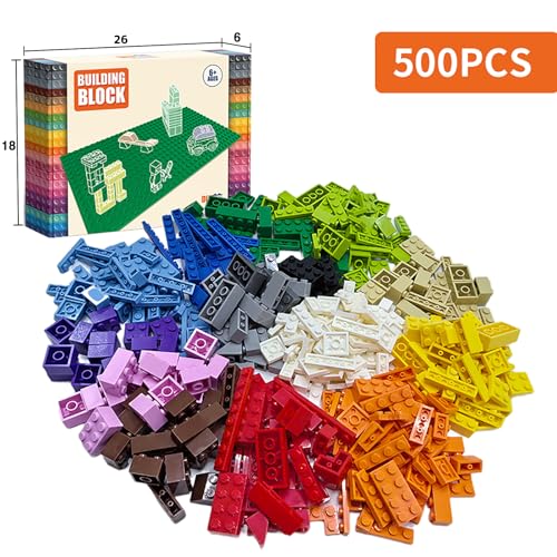 HIUME 1000 PCS Building Blocks with Plates Girls Color HIUME 1000 PCS Building Blocks with Plates Girls Color von HIUME