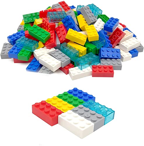 HIUME 140 Bausteine 4x2, Classic Steine Kompatibel mit Lego Bausteine, In Vielen Farben Erhältlich Geschenke– Bunt von HIUME