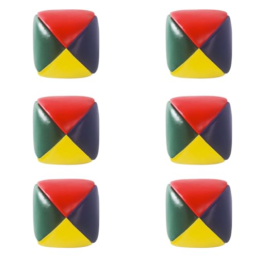HIUOUIH Jonglierbälle 6 Stück Juggling Balls 6.5 cm Mehrfarbig Jonglierbälle Kinder Jonglieren Bälle Ideal für Profis & Anfänger HIUOUIH Jonglierbälle 6 Stück Juggling Balls 6.5 cm Mehrfarbig Jonglierbälle Kinder Jonglieren Bälle Ideal für Profis & Anfänger von HIUOUIH