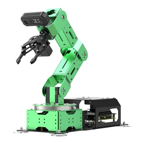 HIWONDER JetArm 6DOF Roboterarm, angetrieben durch Jetson Nano Robot Arm Kits ROS Open Source AI Vision Erkennungsprogramm Roboter für ROS Bildungsszenarien (Standard-Kit) von HIWONDER
