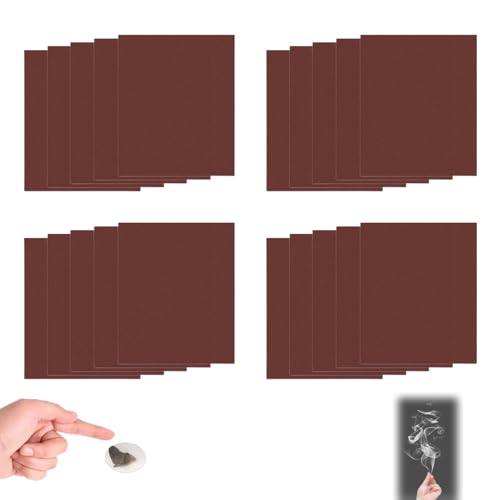 HItianya 20pcs Magic Trick Finger's Smoke Hell's Smoke, Finger Rauch Papier, Magic Smoke Finger, Trick to Make Smoke with Your Fingers Performance Props, Einfacher Einstieg (20PCS, 10 x 7 cm) von HItianya