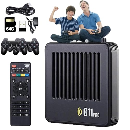 Retrowave G11 Pro, 2025 Upgrade Retrowave G11 Pro 100000 Spiele, 256GB Games Retro Console, Plug & Play Video Games with 2 Wireless Dual Controllers (64GB) von HItianya