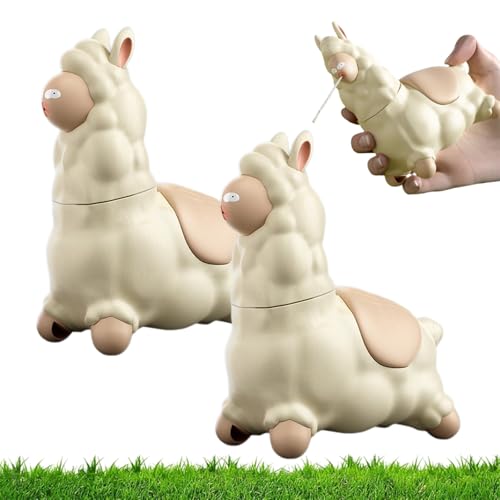 Spuckendes Lama Wasser, Alpaka Wasserpistole, Lama Wasserpistole mit Drehkopf, Nette Alpaka Wasser Squirter, Lama Wasserspritzspielzeug, Tragbar, Einfach zu Befüllen (2) von HItianya