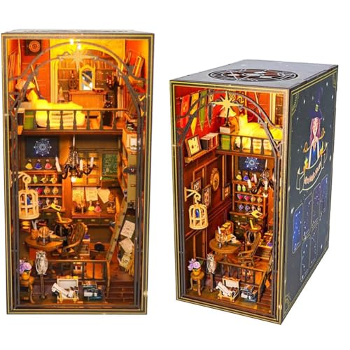 Magisches Buch Puppenhaus Zubehör, DIY Buch Nook Decor Miniatur Puppenhaus Möbel Kit, kreative Zimmer Kid Teen Geburtstag Neujahr Geschenk Magisches Buch Puppenhaus Zubehör, DIY Buch Nook Decor Miniatur Puppenhaus Möbel Kit, kreative Zimmer Kid Teen Geburtstag Neujahr Geschenk von HJBHDOLL