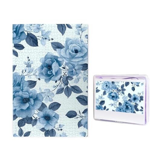 Puzzle Puzzle 1000 Teile Holzpuzzle für Erwachsene Benutzerdefinierte Puzzles Personalisierte Bilderpuzzles Blaue Blume Blumenmuster Rosen Hochzeitspuzzle für Geburtstag Familie Puzzle Puzzle 1000 Teile Holzpuzzle für Erwachsene Benutzerdefinierte Puzzles Personalisierte Bilderpuzzles Blaue Blume Blumenmuster Rosen Hochzeitspuzzle für Geburtstag Familie von HJBNW