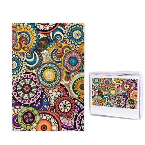 Puzzle Puzzle 1000 Teile Holzpuzzle für Erwachsene Benutzerdefinierte Puzzles Personalisierte Bilderpuzzles Ethnische Kreise Blumenmuster Hochzeitspuzzle für Geburtstag Familie Puzzle Puzzle 1000 Teile Holzpuzzle für Erwachsene Benutzerdefinierte Puzzles Personalisierte Bilderpuzzles Ethnische Kreise Blumenmuster Hochzeitspuzzle für Geburtstag Familie von HJBNW
