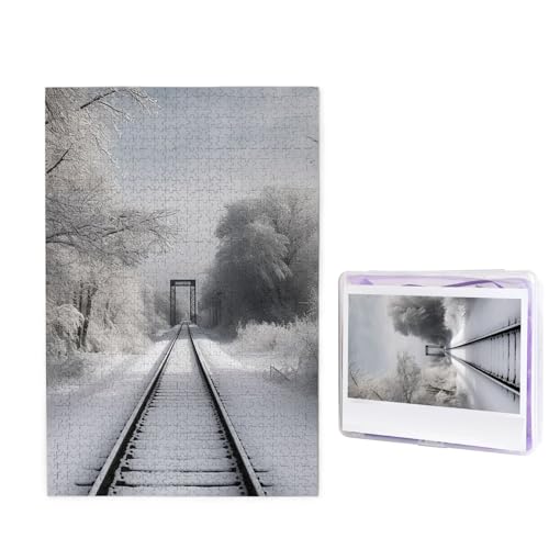 Puzzle Puzzle 1000 Teile Holzpuzzle für Erwachsene Benutzerdefinierte Puzzles Personalisierte Bilderpuzzles Verschneite Zugstrecken Hochzeitspuzzle für Geburtstag Familie Puzzle Puzzle 1000 Teile Holzpuzzle für Erwachsene Benutzerdefinierte Puzzles Personalisierte Bilderpuzzles Verschneite Zugstrecken Hochzeitspuzzle für Geburtstag Familie von HJBNW