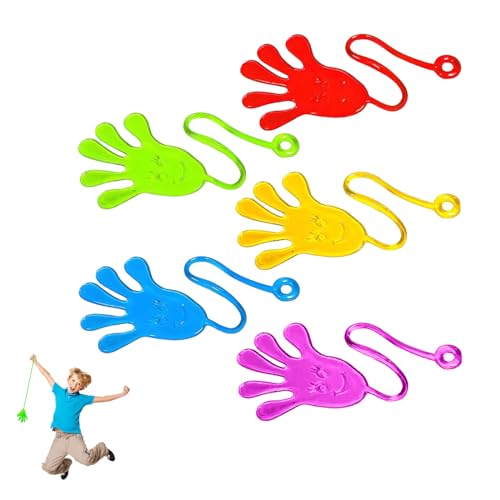 20 Stück Klatschhand Gummi Hand,Klebehand,Klebehände für Kinder,Spielzeug Glibber,Klatschhände,Children Klebrige Finger,Sticky Hands,Kindergummi,Mitgebsel Kindergeburtstag Gastgeschenke Partygeschenke von HJDJBD