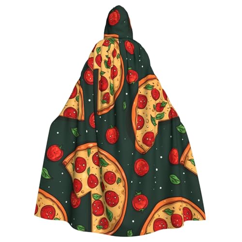 HJFCZH Kapuzenumhang für Erwachsene, Motiv: Pizza, Essen, Halloween, Kapuzenumhang mit Fliege, ohne Reißverschluss HJFCZH Kapuzenumhang für Erwachsene, Motiv: Pizza, Essen, Halloween, Kapuzenumhang mit Fliege, ohne Reißverschluss von HJFCZH