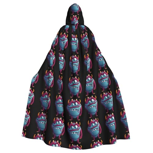 HJFCZH Kapuzenumhang mit Cartoon-Monster-Muster, für Erwachsene, super großer Kapuzenumhang mit Fliege, ohne Reißverschluss HJFCZH Kapuzenumhang mit Cartoon-Monster-Muster, für Erwachsene, super großer Kapuzenumhang mit Fliege, ohne Reißverschluss von HJFCZH