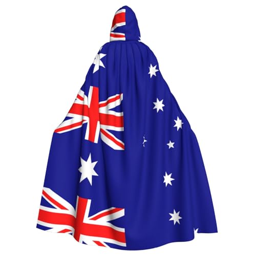 HJFCZH Kapuzenumhang mit australischem Flaggenmuster, für Erwachsene, super großer Kapuzenumhang mit Fliege, ohne Reißverschluss HJFCZH Kapuzenumhang mit australischem Flaggenmuster, für Erwachsene, super großer Kapuzenumhang mit Fliege, ohne Reißverschluss von HJFCZH