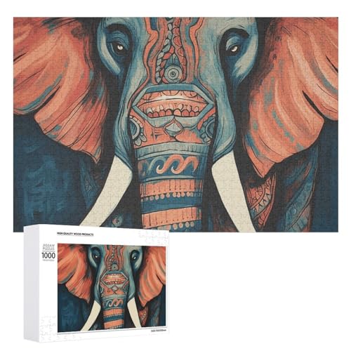 Abstrakte Elefanten-Puzzles für Erwachsene, personalisiertes Puzzle, herausforderndes Bild, Holzfotos, Puzzle mit Aufbewahrungstasche, Familientreffen, Puzzle für Hochzeitsgeschenk Abstrakte Elefanten-Puzzles für Erwachsene, personalisiertes Puzzle, herausforderndes Bild, Holzfotos, Puzzle mit Aufbewahrungstasche, Familientreffen, Puzzle für Hochzeitsgeschenk von HJKBCV
