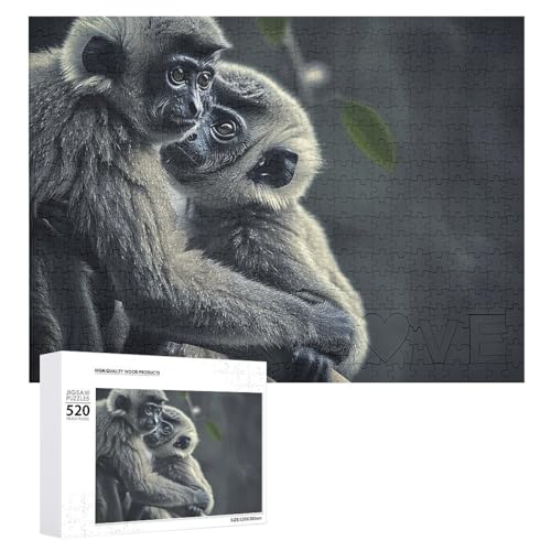 Affen-Holzpuzzle für Erwachsene, 520 Teile, schwierige, herausfordernde Puzzles, einzigartiges Denksport-Puzzle, Kunstwerk-Puzzle, einzigartige Form, fortschrittliche Puzzle, tolle Geschenkidee Affen-Holzpuzzle für Erwachsene, 520 Teile, schwierige, herausfordernde Puzzles, einzigartiges Denksport-Puzzle, Kunstwerk-Puzzle, einzigartige Form, fortschrittliche Puzzle, tolle Geschenkidee von HJKBCV