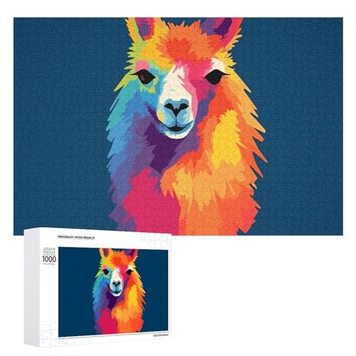Alpaka-Muster-Puzzles für Erwachsene, personalisiertes Puzzle, herausforderndes Bild, Holzfotos, Puzzle mit Aufbewahrungstasche, Familientreffen, Puzzle für Hochzeitsgeschenk Alpaka-Muster-Puzzles für Erwachsene, personalisiertes Puzzle, herausforderndes Bild, Holzfotos, Puzzle mit Aufbewahrungstasche, Familientreffen, Puzzle für Hochzeitsgeschenk von HJKBCV
