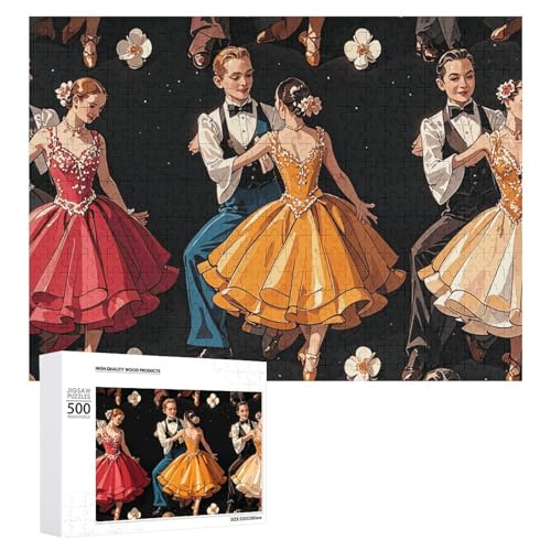 Ballsaal-Tanz-Puzzles mit kleinem Muster für Erwachsene, personalisiertes Puzzle, herausforderndes Bild, Holzfotos, Puzzle mit Aufbewahrungstasche, Familientreffen, Puzzle für Hochzeitsgeschenk Ballsaal-Tanz-Puzzles mit kleinem Muster für Erwachsene, personalisiertes Puzzle, herausforderndes Bild, Holzfotos, Puzzle mit Aufbewahrungstasche, Familientreffen, Puzzle für Hochzeitsgeschenk von HJKBCV