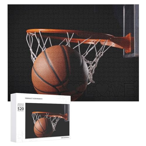 Basketball-Holzpuzzle für Erwachsene, 520 Teile, schwierige, herausfordernde Puzzles, einzigartiges Denksport-Puzzle, einzigartige Form, fortschrittliche Puzzle, tolle Geschenkidee Basketball-Holzpuzzle für Erwachsene, 520 Teile, schwierige, herausfordernde Puzzles, einzigartiges Denksport-Puzzle, einzigartige Form, fortschrittliche Puzzle, tolle Geschenkidee von HJKBCV