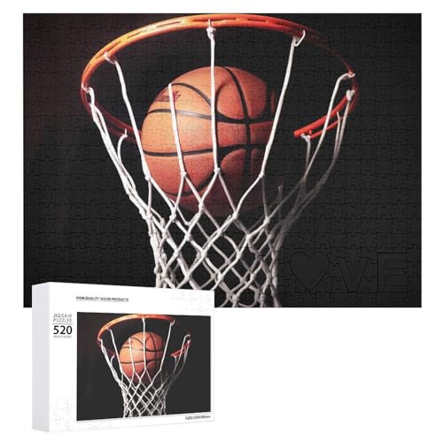 Basketball-Holzpuzzle für Erwachsene, 520 Teile, schwierige, herausfordernde Puzzles, einzigartiges Denksport-Puzzle, einzigartige Form, fortschrittliche Puzzle, tolle Geschenkidee Basketball-Holzpuzzle für Erwachsene, 520 Teile, schwierige, herausfordernde Puzzles, einzigartiges Denksport-Puzzle, einzigartige Form, fortschrittliche Puzzle, tolle Geschenkidee von HJKBCV