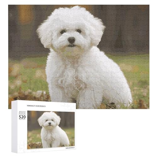 Bichon Frisé-Hunde-Holzpuzzle für Erwachsene, 520 Teile, schwierige, herausfordernde Puzzles, einzigartiges Denksport-Puzzle, einzigartige Form, fortschrittliche Puzzle, tolle Geschenkidee Bichon Frisé-Hunde-Holzpuzzle für Erwachsene, 520 Teile, schwierige, herausfordernde Puzzles, einzigartiges Denksport-Puzzle, einzigartige Form, fortschrittliche Puzzle, tolle Geschenkidee von HJKBCV