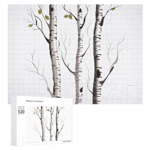 Birkenbaum-Holzpuzzle für Erwachsene, 520 Teile, schwierige, herausfordernde Puzzles, einzigartiges Denksport-Puzzle, einzigartige Form, fortschrittliche Puzzle, tolle Geschenkidee Birkenbaum-Holzpuzzle für Erwachsene, 520 Teile, schwierige, herausfordernde Puzzles, einzigartiges Denksport-Puzzle, einzigartige Form, fortschrittliche Puzzle, tolle Geschenkidee von HJKBCV