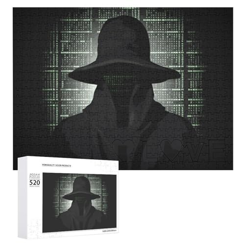 Black Hat Dark Side Hacker-Puzzles für Erwachsene, personalisiertes Puzzle, herausforderndes Bild, Holzfotos, Puzzle mit Aufbewahrungstasche, Familientreffen, Puzzle für Hochzeitsgeschenk Black Hat Dark Side Hacker-Puzzles für Erwachsene, personalisiertes Puzzle, herausforderndes Bild, Holzfotos, Puzzle mit Aufbewahrungstasche, Familientreffen, Puzzle für Hochzeitsgeschenk von HJKBCV