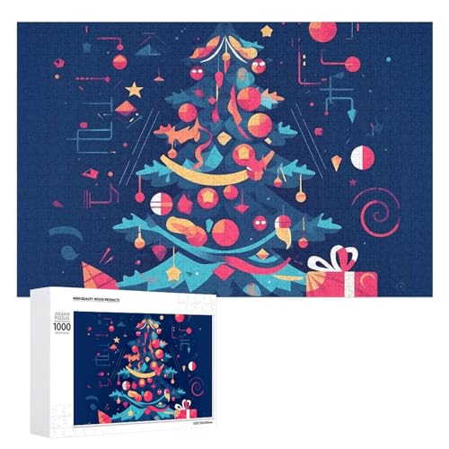 Cartoon-Weihnachtsbaum-Puzzles für Erwachsene, personalisiertes Puzzle, herausforderndes Bild, Holzfotos, Puzzle mit Aufbewahrungstasche, Familientreffen, Puzzle für Hochzeitsgeschenk Cartoon-Weihnachtsbaum-Puzzles für Erwachsene, personalisiertes Puzzle, herausforderndes Bild, Holzfotos, Puzzle mit Aufbewahrungstasche, Familientreffen, Puzzle für Hochzeitsgeschenk von HJKBCV