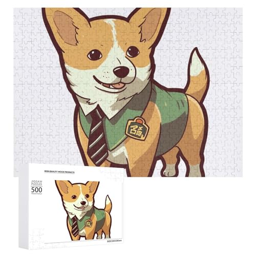 Corgi Wearing Tie Puzzles for Adults Personalized Jigsaw Puzzles Challenging Picture Puzzle Wooden Photos Puzzle with Storage Bag Family Reunion Puzzle for Wedding Gift Corgi Wearing Tie Puzzles for Adults Personalized Jigsaw Puzzles Challenging Picture Puzzle Wooden Photos Puzzle with Storage Bag Family Reunion Puzzle for Wedding Gift von HJKBCV