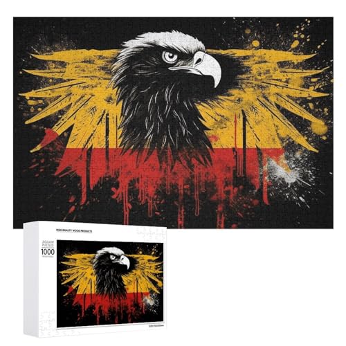 Deutschlandflagge Adler-Puzzles für Erwachsene, personalisiertes Puzzle, herausforderndes Bild, Holzfotos, Puzzle mit Aufbewahrungstasche, Familientreffen, Puzzle für Hochzeitsgeschenk Deutschlandflagge Adler-Puzzles für Erwachsene, personalisiertes Puzzle, herausforderndes Bild, Holzfotos, Puzzle mit Aufbewahrungstasche, Familientreffen, Puzzle für Hochzeitsgeschenk von HJKBCV