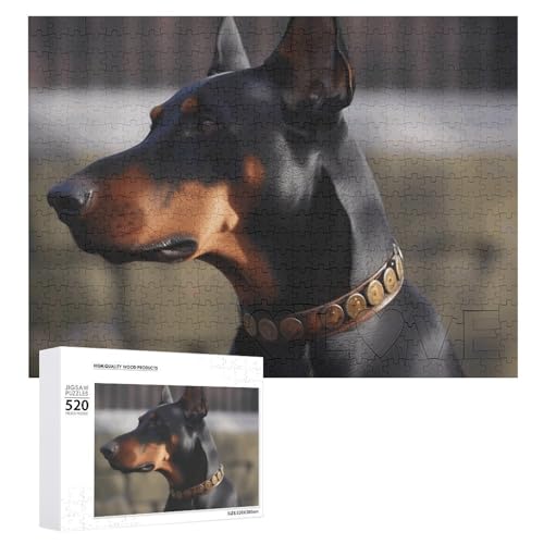 Dobermann Holzpuzzle für Erwachsene, 520 Teile, schwierige, herausfordernde Puzzles, einzigartiges Denksport-Puzzle, Kunstwerk-Puzzle, einzigartige Form, fortschrittliche Puzzle, tolle Geschenkidee Dobermann Holzpuzzle für Erwachsene, 520 Teile, schwierige, herausfordernde Puzzles, einzigartiges Denksport-Puzzle, Kunstwerk-Puzzle, einzigartige Form, fortschrittliche Puzzle, tolle Geschenkidee von HJKBCV