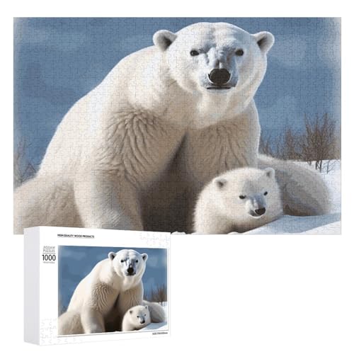 Eisbär-Puzzles für Erwachsene, personalisiertes Puzzle, herausforderndes Bild, Holzfotos, Puzzle mit Aufbewahrungstasche, Familientreffen, Puzzle für Hochzeitsgeschenk Eisbär-Puzzles für Erwachsene, personalisiertes Puzzle, herausforderndes Bild, Holzfotos, Puzzle mit Aufbewahrungstasche, Familientreffen, Puzzle für Hochzeitsgeschenk von HJKBCV