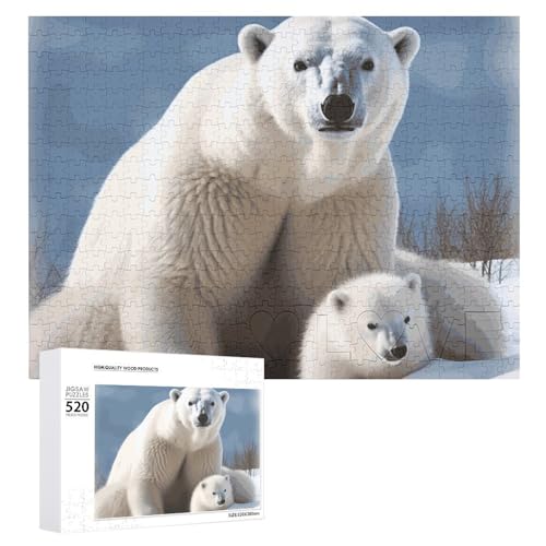 Eisbär-Puzzles für Erwachsene, personalisiertes Puzzle, herausforderndes Bild, Holzfotos, Puzzle mit Aufbewahrungstasche, Familientreffen, Puzzle für Hochzeitsgeschenk Eisbär-Puzzles für Erwachsene, personalisiertes Puzzle, herausforderndes Bild, Holzfotos, Puzzle mit Aufbewahrungstasche, Familientreffen, Puzzle für Hochzeitsgeschenk von HJKBCV
