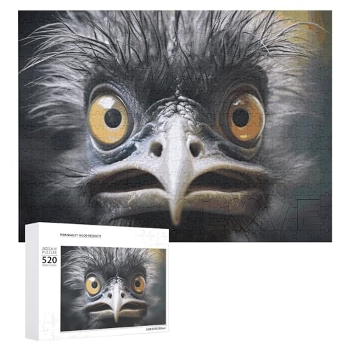 Emu Holzpuzzle für Erwachsene, 520 Teile, schwierige, herausfordernde Puzzles, einzigartiges Denksport-Puzzle, Kunstwerk-Puzzle, einzigartige Form, fortschrittliche Puzzle, tolle Geschenkidee Emu Holzpuzzle für Erwachsene, 520 Teile, schwierige, herausfordernde Puzzles, einzigartiges Denksport-Puzzle, Kunstwerk-Puzzle, einzigartige Form, fortschrittliche Puzzle, tolle Geschenkidee von HJKBCV