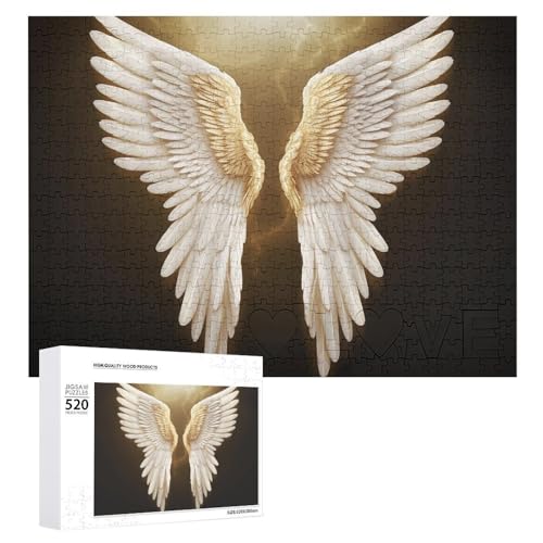 Engelsflügel-Holzpuzzle für Erwachsene, 520 Teile, schwierige, herausfordernde Puzzles, einzigartiges Denksport-Puzzle, einzigartige Form, fortschrittliche Puzzle, tolle Geschenkidee Engelsflügel-Holzpuzzle für Erwachsene, 520 Teile, schwierige, herausfordernde Puzzles, einzigartiges Denksport-Puzzle, einzigartige Form, fortschrittliche Puzzle, tolle Geschenkidee von HJKBCV