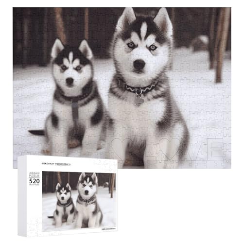 Entzückende Huskies-Puzzles für Erwachsene, personalisiertes Puzzle, herausforderndes Bild, Holzfoto-Puzzle mit Aufbewahrungstasche, Familientreffen, Puzzle für Hochzeitsgeschenk Entzückende Huskies-Puzzles für Erwachsene, personalisiertes Puzzle, herausforderndes Bild, Holzfoto-Puzzle mit Aufbewahrungstasche, Familientreffen, Puzzle für Hochzeitsgeschenk von HJKBCV