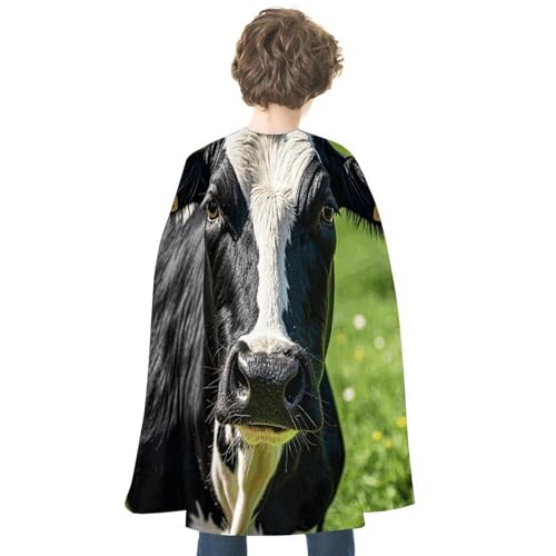 Erwachsenen-Umhang, Überwurf, Robe, tragbarer Umhang, Kapuzen-Poncho, Kuh, schwarz-weiße Punkte, Halloween-Umhang, Decke für Halloween-Kostüme Erwachsenen-Umhang, Überwurf, Robe, tragbarer Umhang, Kapuzen-Poncho, Kuh, schwarz-weiße Punkte, Halloween-Umhang, Decke für Halloween-Kostüme von HJKBCV
