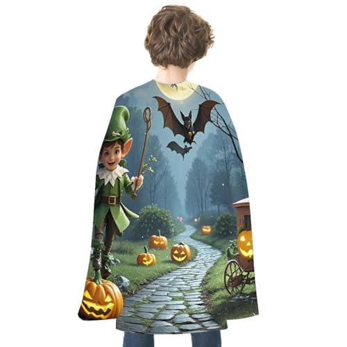 Erwachsenen-Umhang, Überwurf, Robe, tragbarer Umhang mit Kapuze, Poncho, Elfen und Fledermäuse, Halloween-Umhang, Decke für Halloween-Kostüme Erwachsenen-Umhang, Überwurf, Robe, tragbarer Umhang mit Kapuze, Poncho, Elfen und Fledermäuse, Halloween-Umhang, Decke für Halloween-Kostüme von HJKBCV