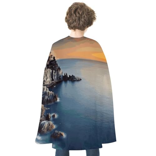 Erwachsenen-Umhang, Überwurf, Robe, tragbarer Umhang mit Kapuze, Poncho, Italien, Meer bei Sonnenuntergang, Halloween, Decke für Halloween-Kostüme Erwachsenen-Umhang, Überwurf, Robe, tragbarer Umhang mit Kapuze, Poncho, Italien, Meer bei Sonnenuntergang, Halloween, Decke für Halloween-Kostüme von HJKBCV