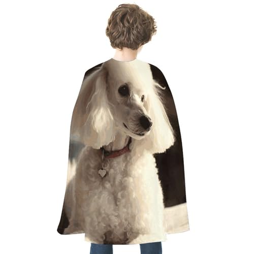 Erwachsenen-Umhang, Überwurf, Robe, tragbarer Umhang mit Kapuze, Poncho, französischer Pudel, Halloween-Umhang, Decke für Halloween-Kostüme Erwachsenen-Umhang, Überwurf, Robe, tragbarer Umhang mit Kapuze, Poncho, französischer Pudel, Halloween-Umhang, Decke für Halloween-Kostüme von HJKBCV