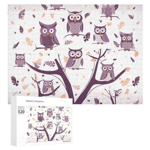 Eulen-Puzzles mit Baumzweigen, für Erwachsene, personalisierbar, herausforderndes Bild, Holzfotos, Puzzle mit Aufbewahrungstasche, Familientreffen, Puzzle für Hochzeitsgeschenk Eulen-Puzzles mit Baumzweigen, für Erwachsene, personalisierbar, herausforderndes Bild, Holzfotos, Puzzle mit Aufbewahrungstasche, Familientreffen, Puzzle für Hochzeitsgeschenk von HJKBCV
